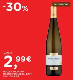 Poli Müller Thurgau Mastri Vernacoli Cavit offerta