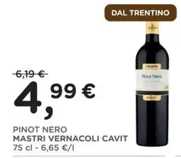 Poli Pinot Nero MASTRI VERNACOLI CAVIT offerta