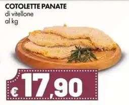 Supermercati Vinci Cotolette panate di vitellone offerta
