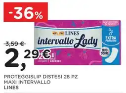Poli Proteggi slip distesi Maxi Intervallo Lines offerta