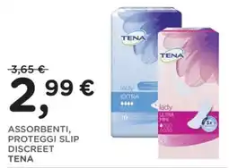 Poli Assorbenti, proteggi slip discreet Tena offerta