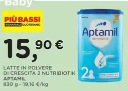 Poli Latte in polvere di crescita 2 Nutribiotik Aptamil offerta