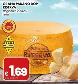 Supermercati Vinci Grana Padano Riserva offerta