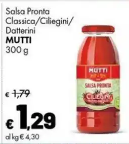 Supermercati Vinci Salsa Pronta Ciliegini Mutti offerta