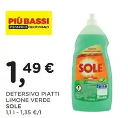 Poli Detersivo piatti limone verde Sole offerta