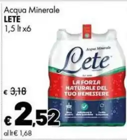 Supermercati Vinci Acqua Minerale Lete offerta