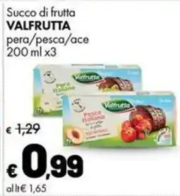 Supermercati Vinci Succo di frutta Valfrutta offerta