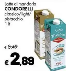 Supermercati Vinci Latte di mandorla Condorelli offerta