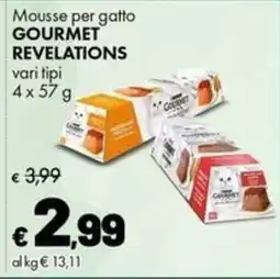Supermercati Vinci Mousse per gatto Gourmet Revelations offerta