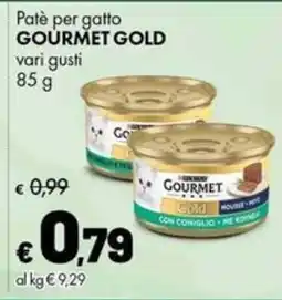 Supermercati Vinci Paté per gatto Gourmet Gold offerta