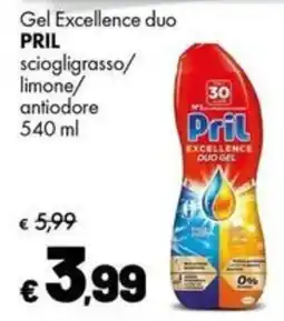 Supermercati Vinci Pril Gel Excellence duo offerta