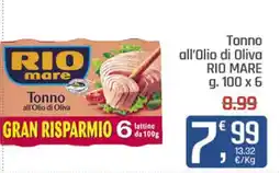 Ottimo Market Tonno all'Olio di Oliva RIO MARE offerta