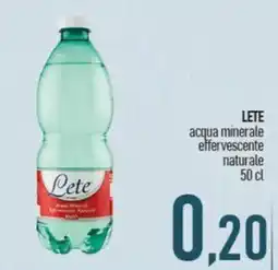 Ciro Amodio Lete acqua minerale effervescente naturale offerta