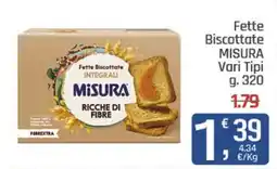 Ottimo Market Fette Biscottate Integrali Misura offerta