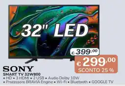 Al Pentolone Sony Smart TV 32W800 offerta