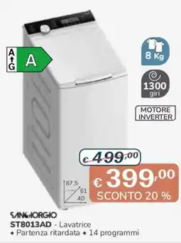 Al Pentolone Sangorgio LAVATRICE offerta