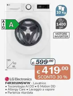 Al Pentolone LG Electronics Lavatrice offerta