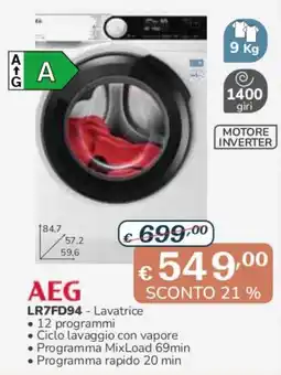 Al Pentolone AEG Lavatrice offerta
