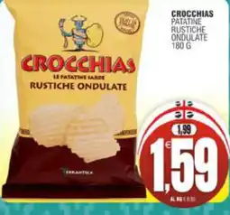 Vicino a te supermercati Crocchias patatine sarde rustiche ondulate offerta