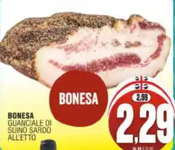 Vicino a te supermercati Bonesa guanciale di suino sardo offerta