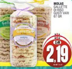 Vicino a te supermercati Gallette di mais Molas offerta