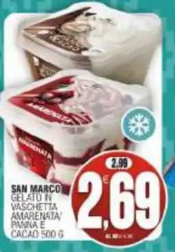 Vicino a te supermercati San Marco gelato in vaschetta amarena panina e cacao offerta