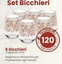 Vicino a te supermercati Set Bicchieri offerta