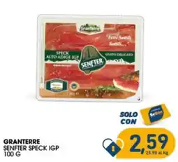 SeBón Supermercati Granterre Senfter Speck IGP offerta