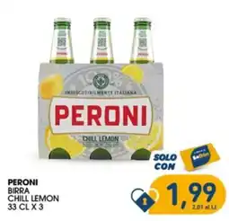SeBón Supermercati Peroni birra chill lemon offerta