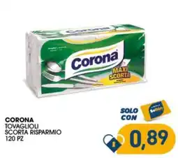 SeBón Supermercati Corona tovaglioli offerta