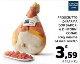 Conad Margherita Prosciutto di Parma DOP Sapori & Dintorni offerta