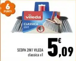 Conad Margherita Scopa 2in1 Vileda classica offerta