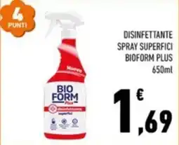Conad Margherita Disinfettante superfici Bioform Plus offerta