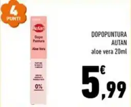 Conad Margherita Dopo puntura Autan aloe vera offerta