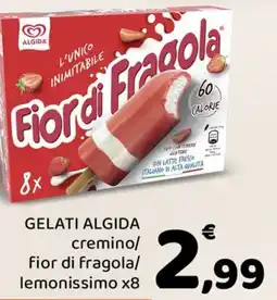 Conad Margherita Gelati algida cremino/ fior di fragola/ lemonissimo offerta