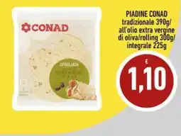 Conad Margherita Piadine Conad sfogliata all'olio extra vergine di oliva offerta