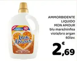 Conad Margherita Ammorbidente liquido Mon Amour offerta