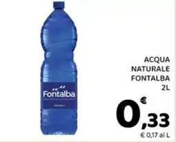 Conad Margherita Acqua naturale Fontalba offerta