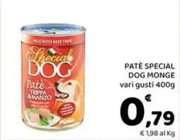 Conad Margherita Patè special dog monge offerta