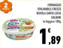Conad Margherita Formaggio spalmabile fresco Nuvola Santa Lucia Galbani offerta