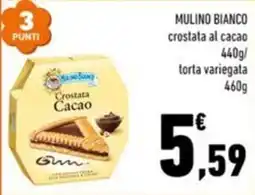 Conad Margherita Mulino Bianco crostata al cacao offerta