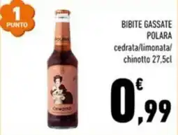 Conad Margherita Bibite gassate polara chinotto offerta