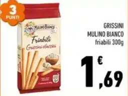 Conad Margherita Grissini Mulino Bianco friabili offerta
