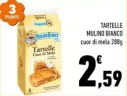 Conad Margherita Tartelle Mulino Bianco cuor di mela offerta