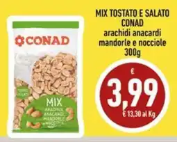 Conad Margherita Conad mix tostato e salato offerta