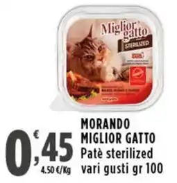 Rossotono Carrefour Morando miglior gatto patè sterilized offerta