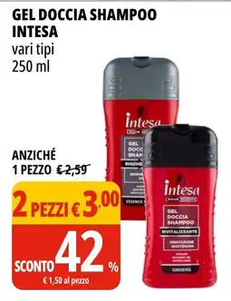 Tigros Gel doccia shampoo Intesa offerta