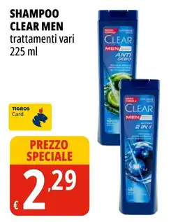 Tigros Shampoo Clear Men offerta