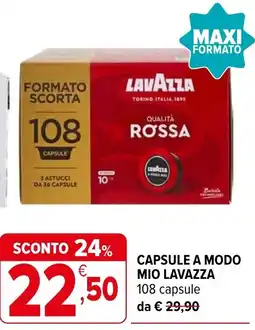 Iperal Capsule a modo mio Lavazza offerta