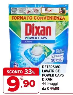 Iperal Detersivo lavatrice power caps dixan offerta
